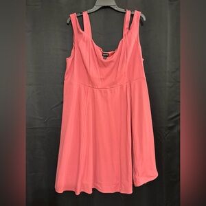Pink Cold Shoulder Dress